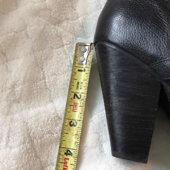 Sam Edelman tall black leather boots-size 8-4”heel - Picture 4 of 9